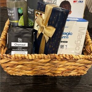 Men’s Luxury Self-Care Gift Basket| Dove Men+Care| Hot & Cold Therapy| Grooming